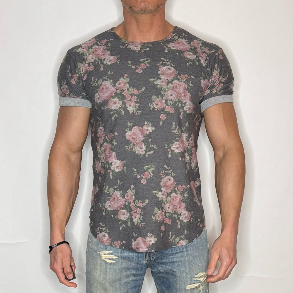 Floral Black Men's Shirt